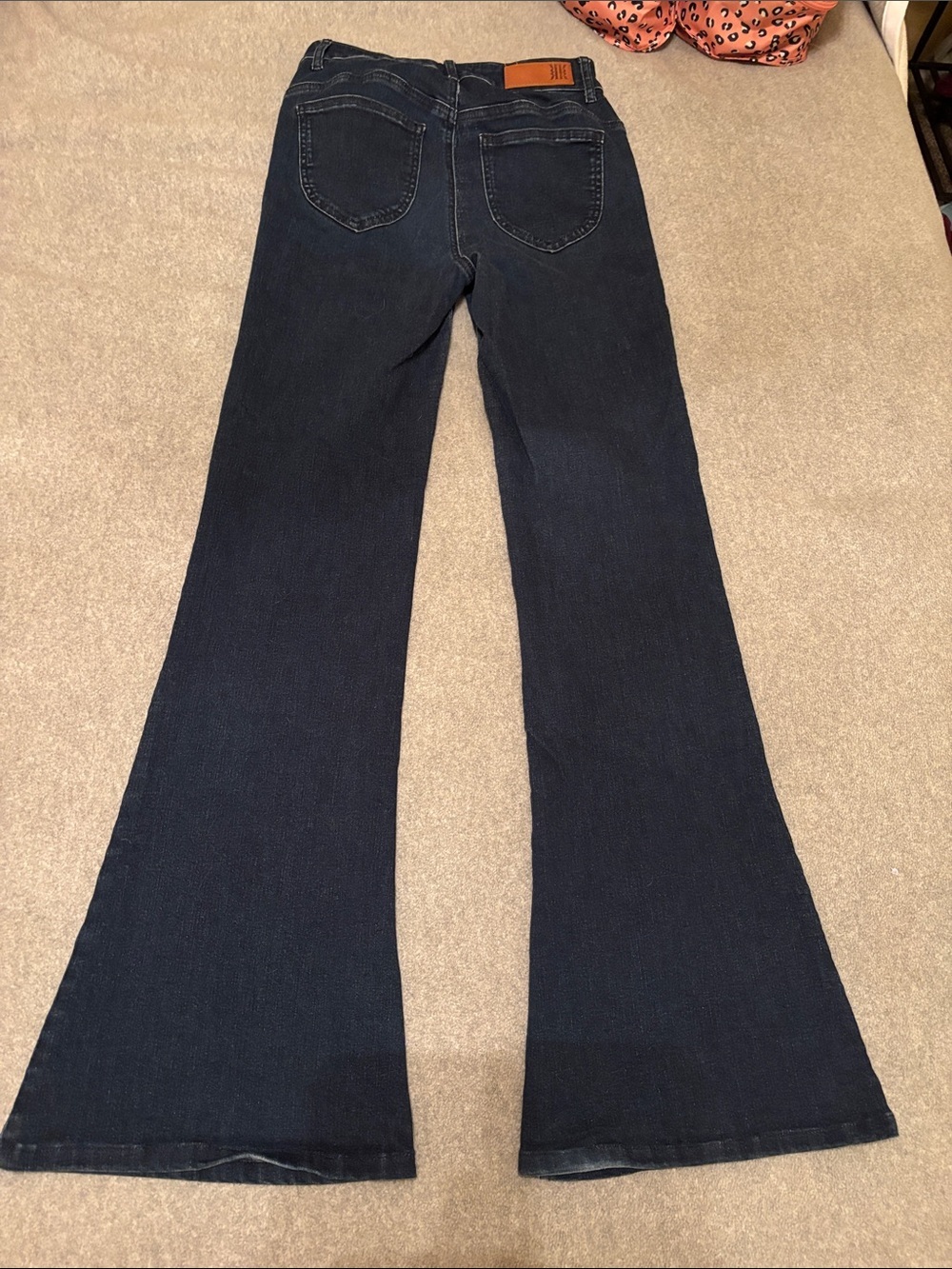 Reiss Perry Contour High Rise Flared Jeans Dark Wash Size 28R - Picture 13 of 15